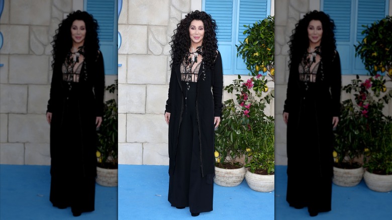 Cher at the premier of the Mamma Mia sequel