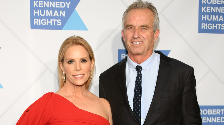 Cheryl Hines and Robert F. Kennedy Jr. smiling