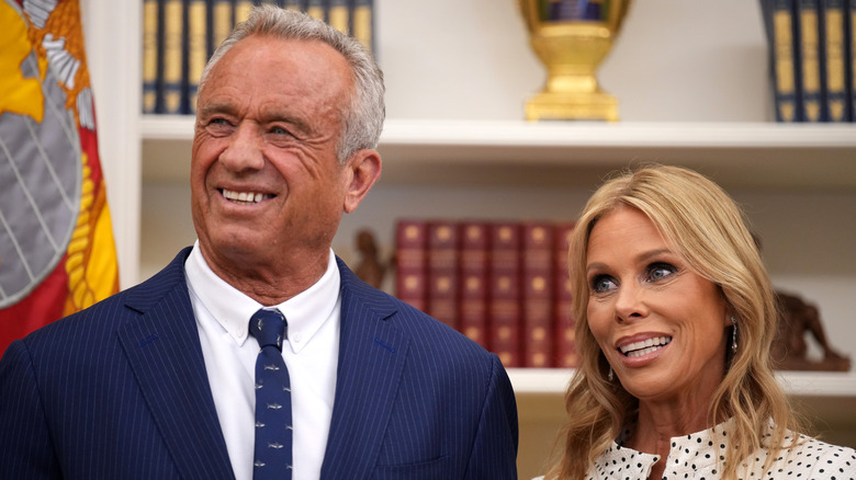 RFK Jr. and Cheryl Hines smiling