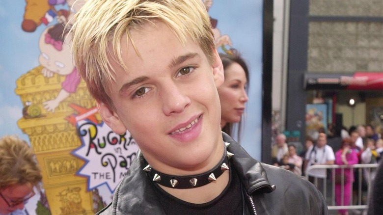 Aaron Carter smiling