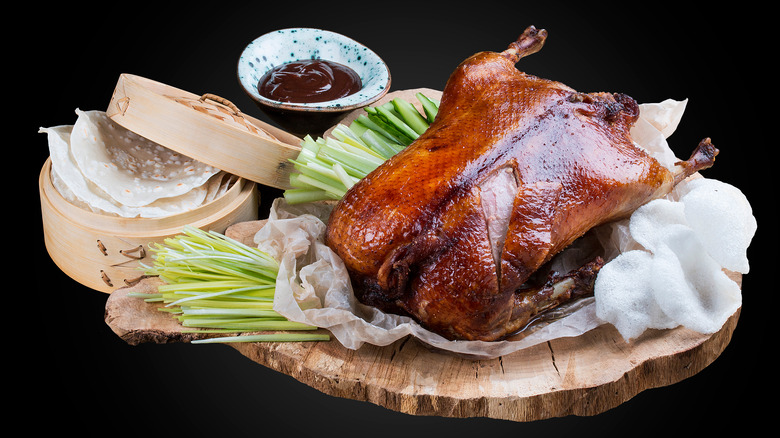 peking duck with all the fixings