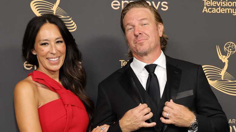 Chip and Joanna Gaines red dress Emmys