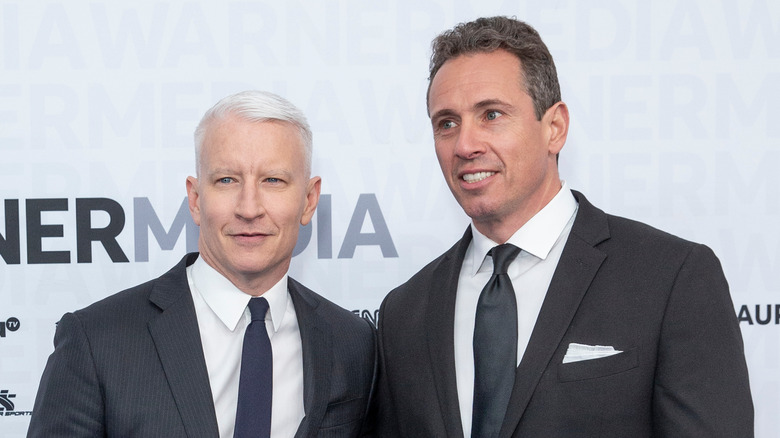 Anderson Cooper and Chris Cuomo on the red carpet