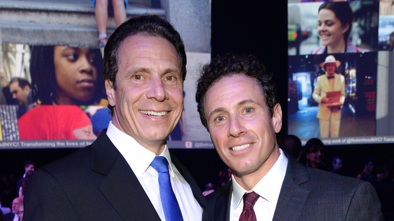 Chris and Andrew Cuomo pose together