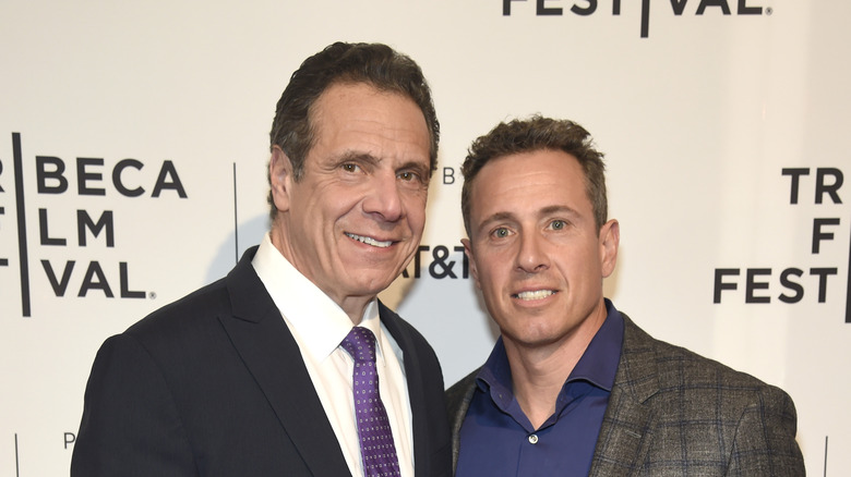 Chris and Andrew Cuomo at The Tribeca Film Festival at SVA Theater on April 26, 2018