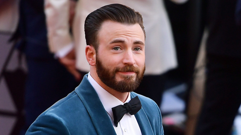 Chris Evans on the red carpet