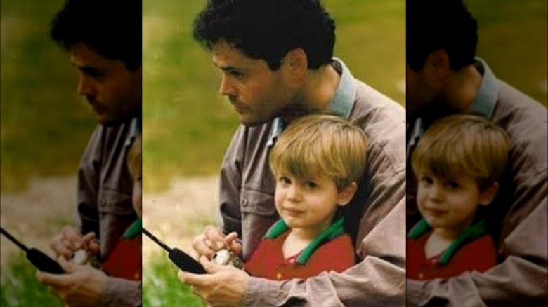 Donny Osmond with young Chris Osmond