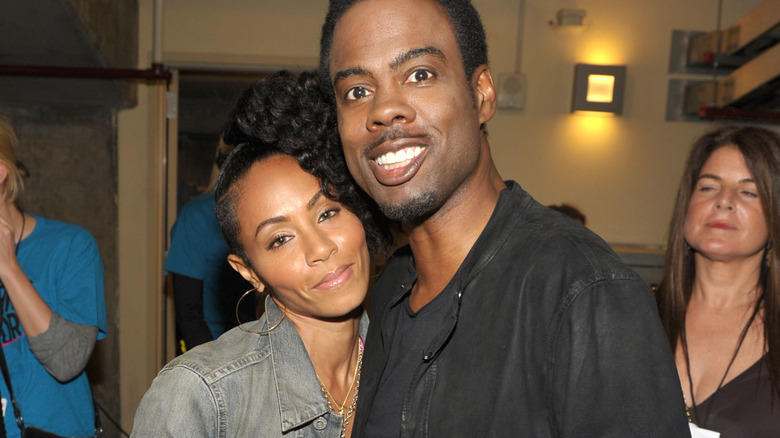 Jada Pinkett-Smith and Chris Rock together