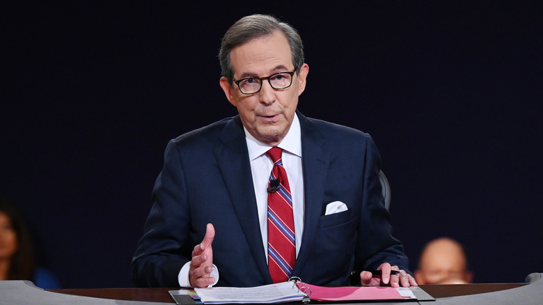 Chris Wallace talking into camera on-air