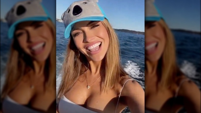 Chrishell Stause in a koala cap