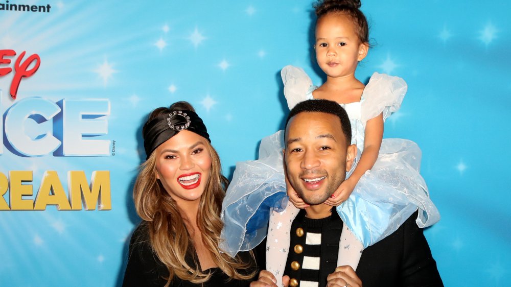 Chrissy Teigen, John Legend and daughter Luna