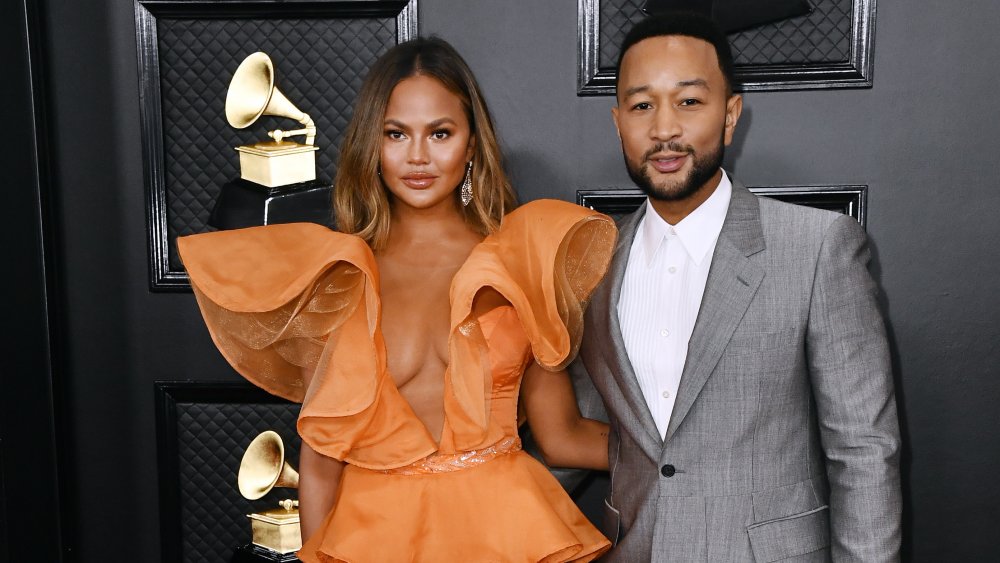 Chrissy Teigen and John Legend attend the 62nd Annual GRAMMY Awards