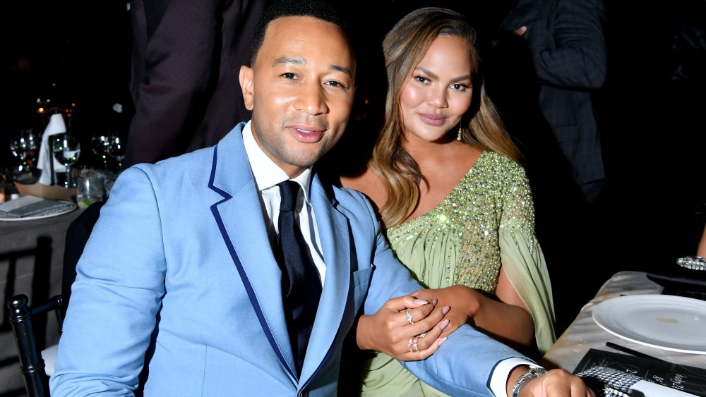 John Legend and Chrissy Teigen attend the 2019 Baby2Baby Gala presented by Paul Mitchell on November 09, 2019 in Los Angeles, California. 