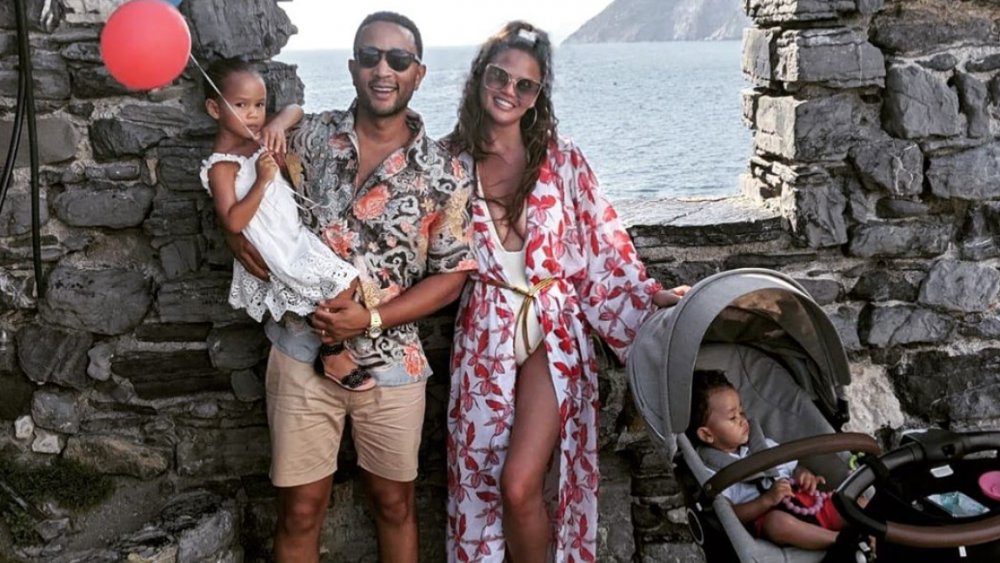 John Legend, Chrissy Teigen, and children