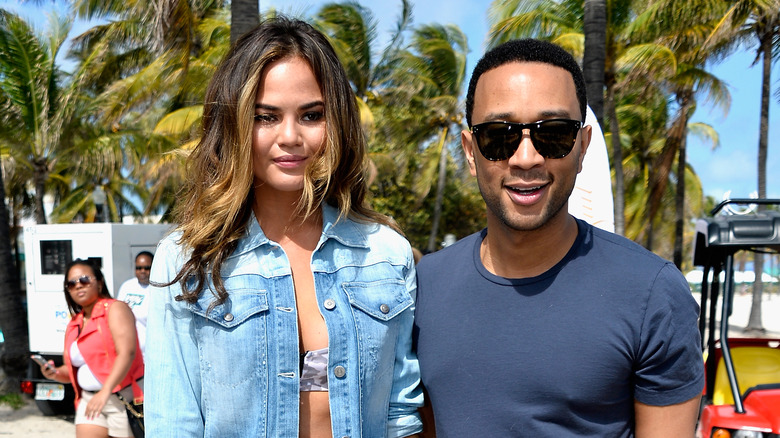 Chrissy Teigen and John Legend on vacation