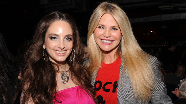 Christie Brinkley and Alexa Ray smiling