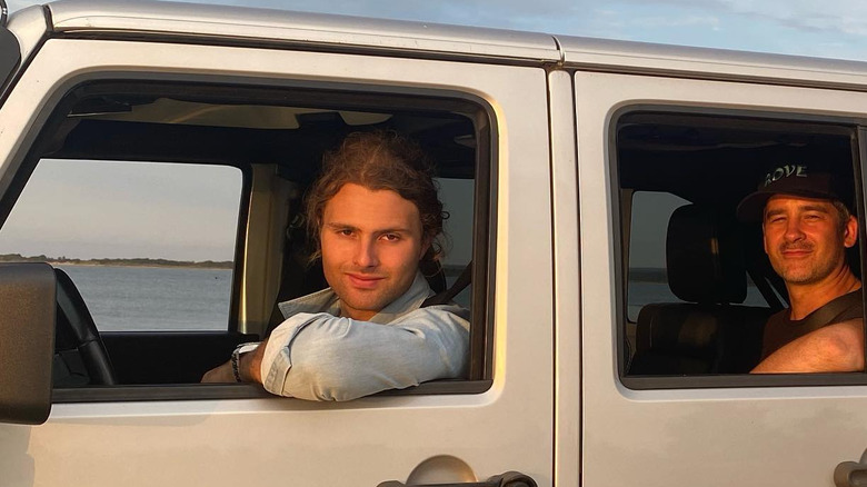 Jack Brinkley-Cook looking out of van window