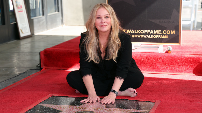 Christina Applegate at her Walk of Fame star