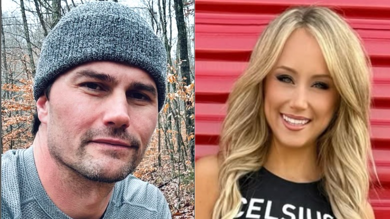 Side-by-side of Josh Hall and his purported girlfriend Stephanie Gabrys