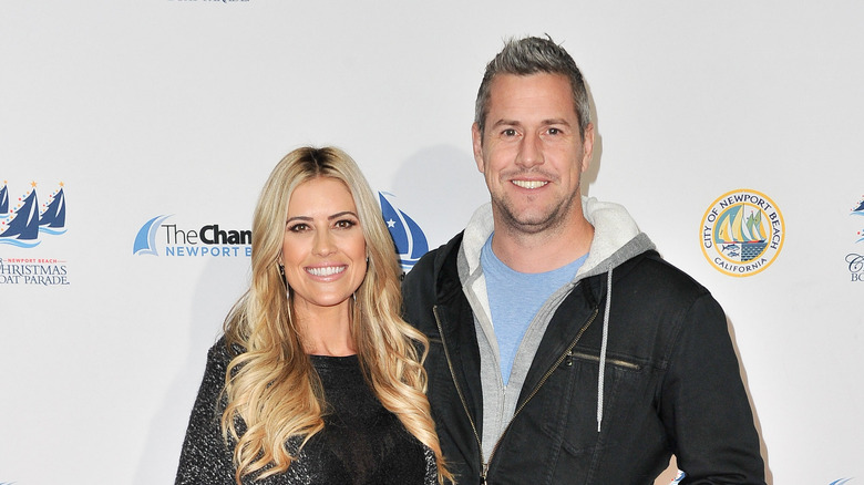 Christina Hall and Ant Anstead smiling