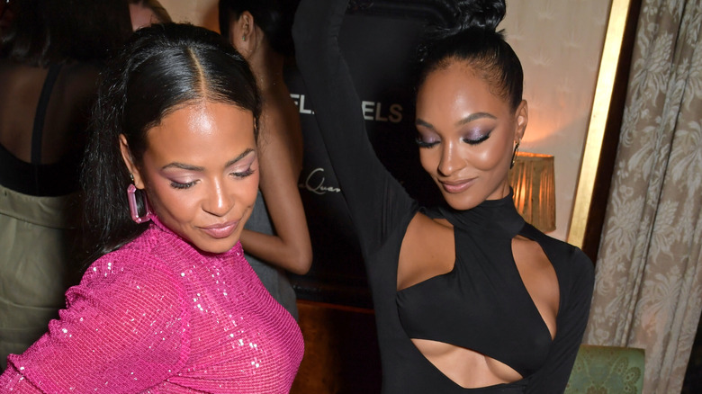 Christina Milian and Jourdan Dunn posing together