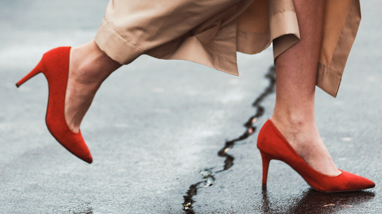 Red high heels