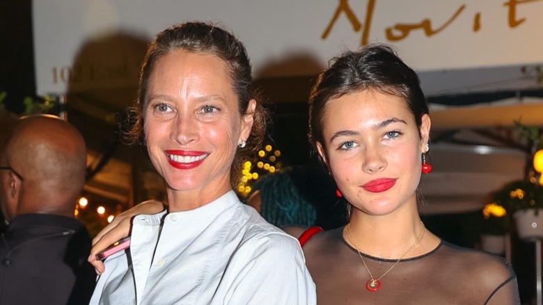 Grace Burns and Christy Turlington