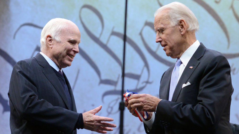 John McCain and Joe Biden