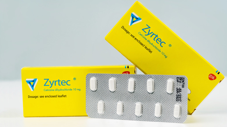 Zyrtec boxes