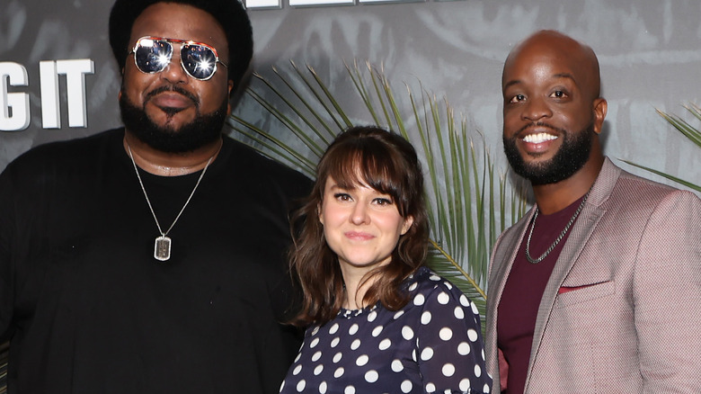 "Killing It" cast posing for press