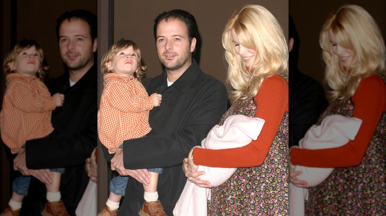 Claudia Schiffer with husband and kids