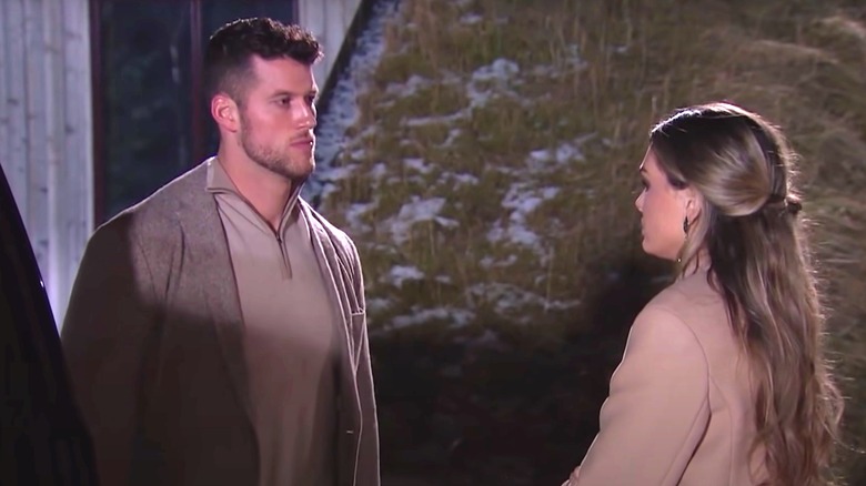 Clayton Echard and Susie Evans on "The Bachelor"