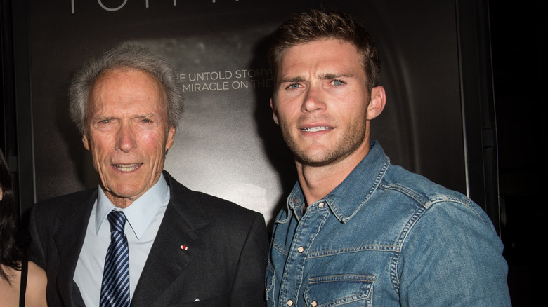 Clint and Scott Eastwood on the red carpet