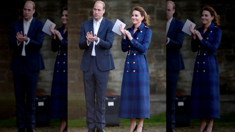Kate Middleton and Prince William clapping