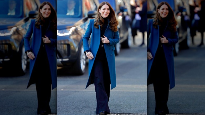 Kate Middleton walking outside