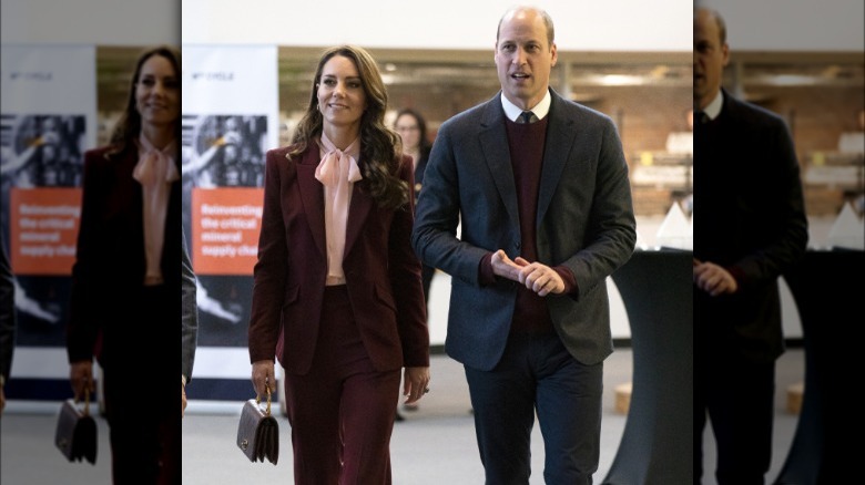 Kate Middleton and Prince William walking