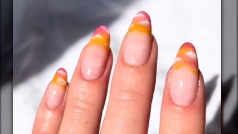 Sunset nails demonstration