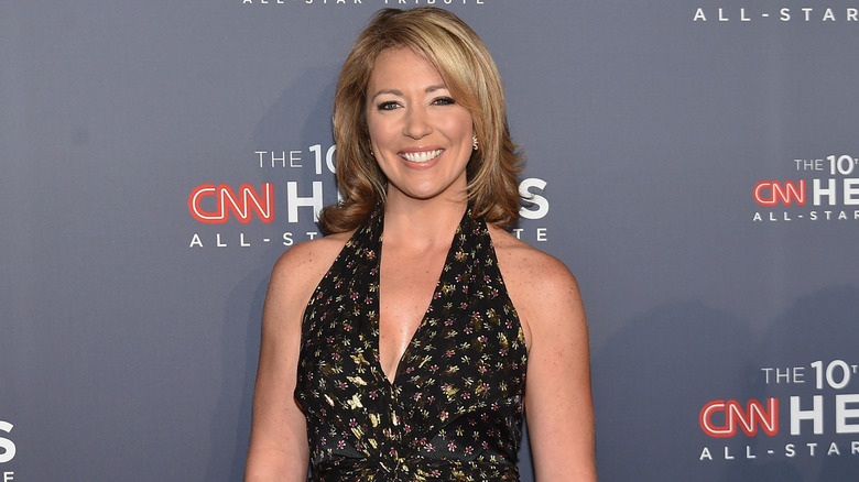 Brooke Baldwin smiling on red carpet