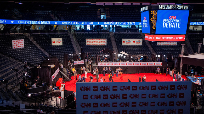 Overview of the CNN Spin Room at Georgia Tech