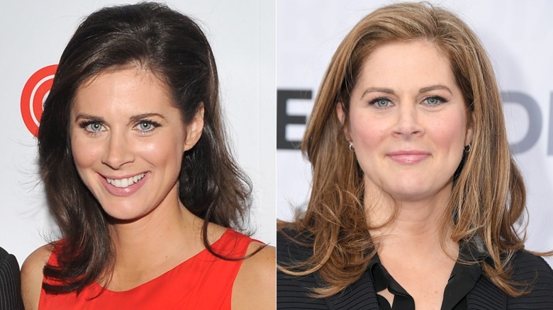 Erin Burnett in 2011 and in 2024