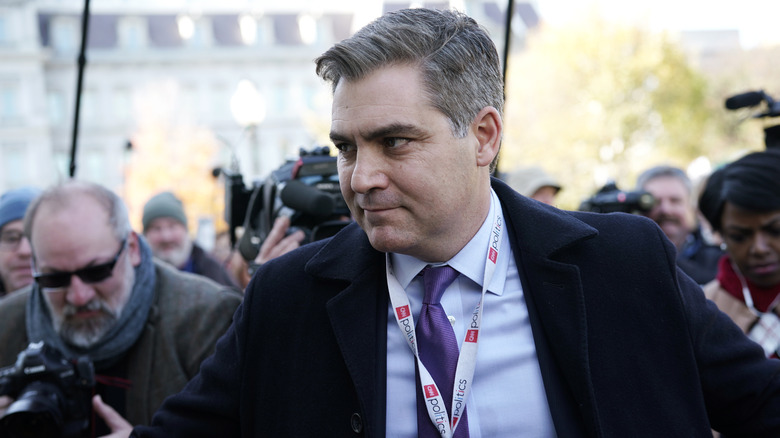 Jim Acosta outside The White House