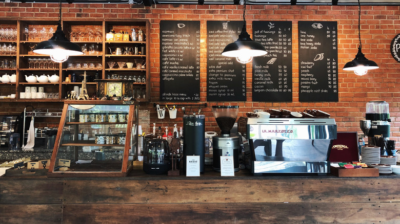 Interior of a coffee shop