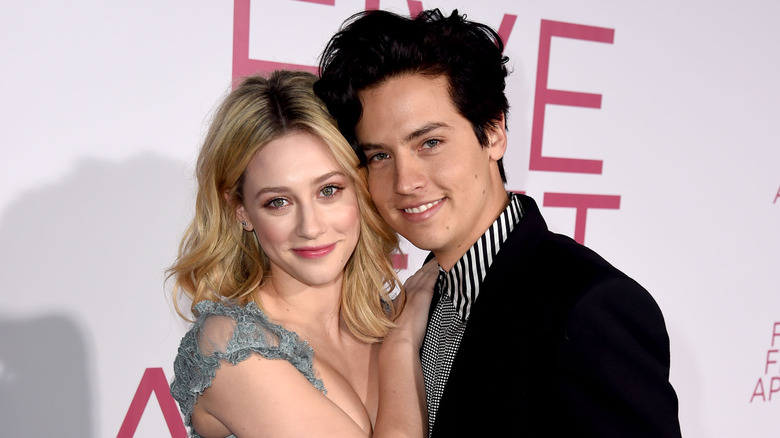 Lili Reinhart and Cole Sprouse hugging