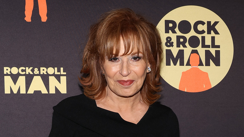 Joy Behar on red carpet at Broadway premiere