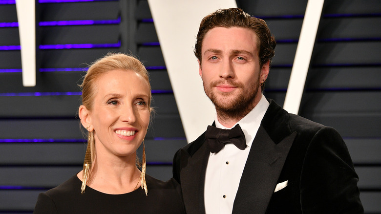 Aaron Taylor-Johnson and Sam Taylor-Johnson at a red carpet