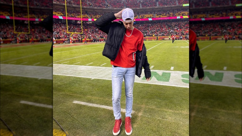 Jackson Mahomes at a stadium