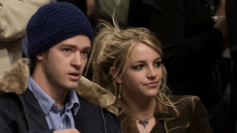 Britney Spears and Justin Timberlake at an event