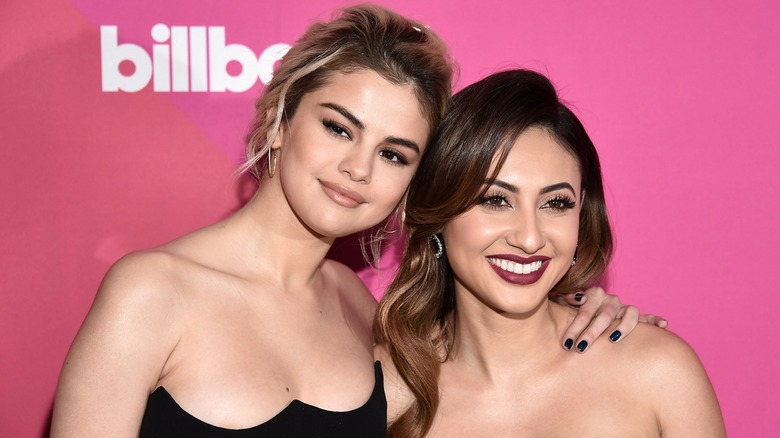 Selena Gomez and Francia Raisa smiling