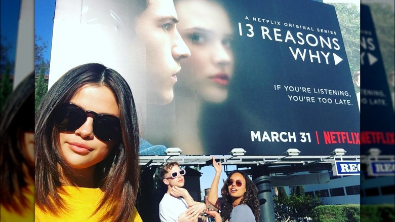 Selena Gomez promoting 13 Reasons Why