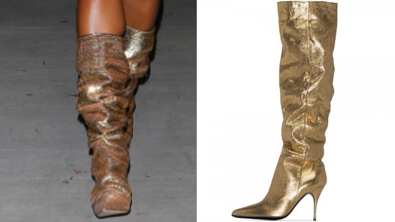 Side by side examples of shoes